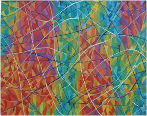 kompozicija  no 7., 2010 god., ulje na platnu, 100x120 cm.